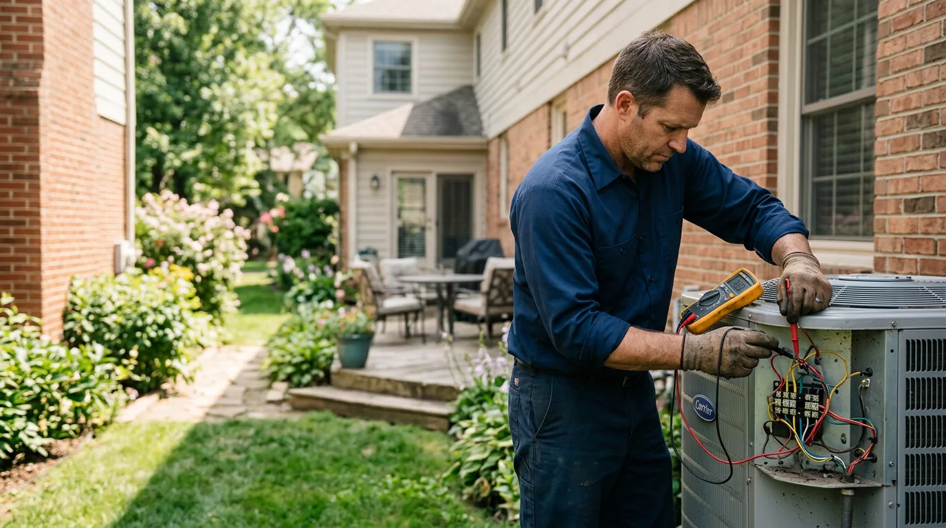HVAC technician working near Whitewater, KS